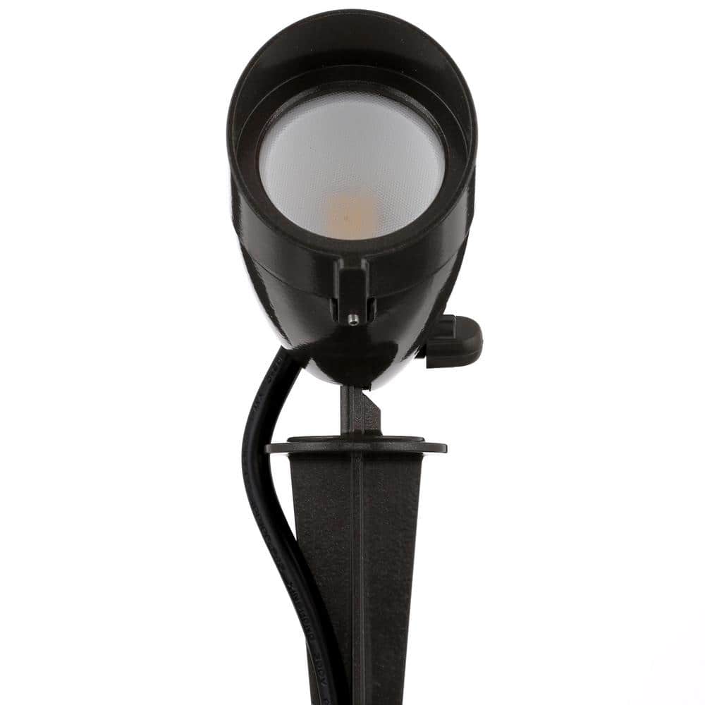 Commercial Electric CE Bronze Line Voltage LED Spike Light with Adjustable lamp head 1-EA (3)