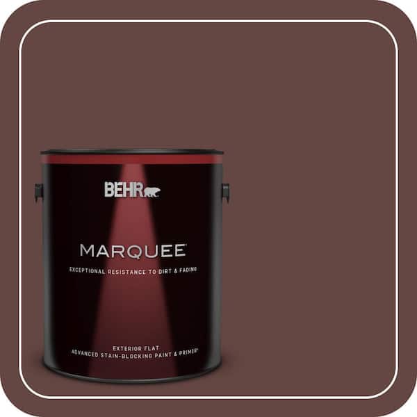 BEHR MARQUEE 1 gal. #PMD-62 Black Plum Flat Exterior Paint & Primer (2)