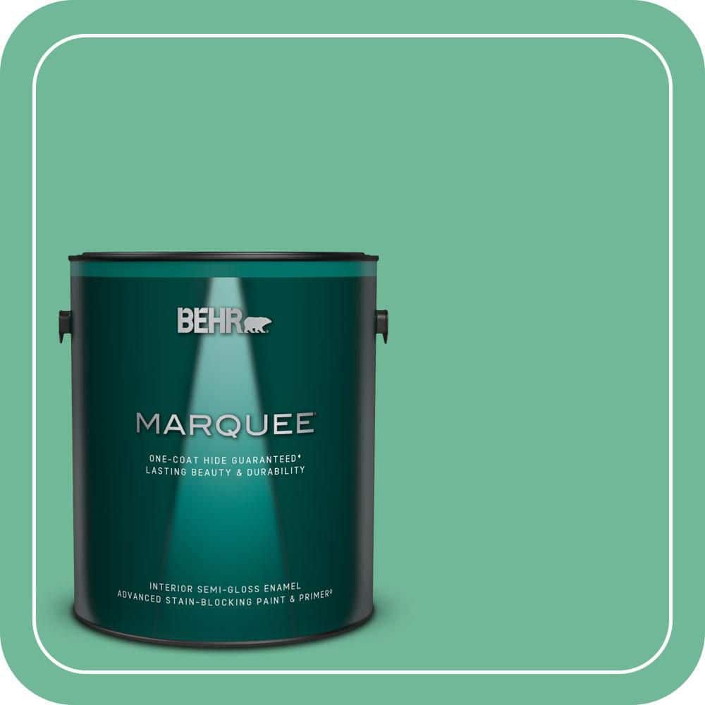 BEHR MARQUEE 1 gal. #MQ6-41 Farmers Market One-Coat Hide Semi-Gloss Enamel Interior Paint & Primer