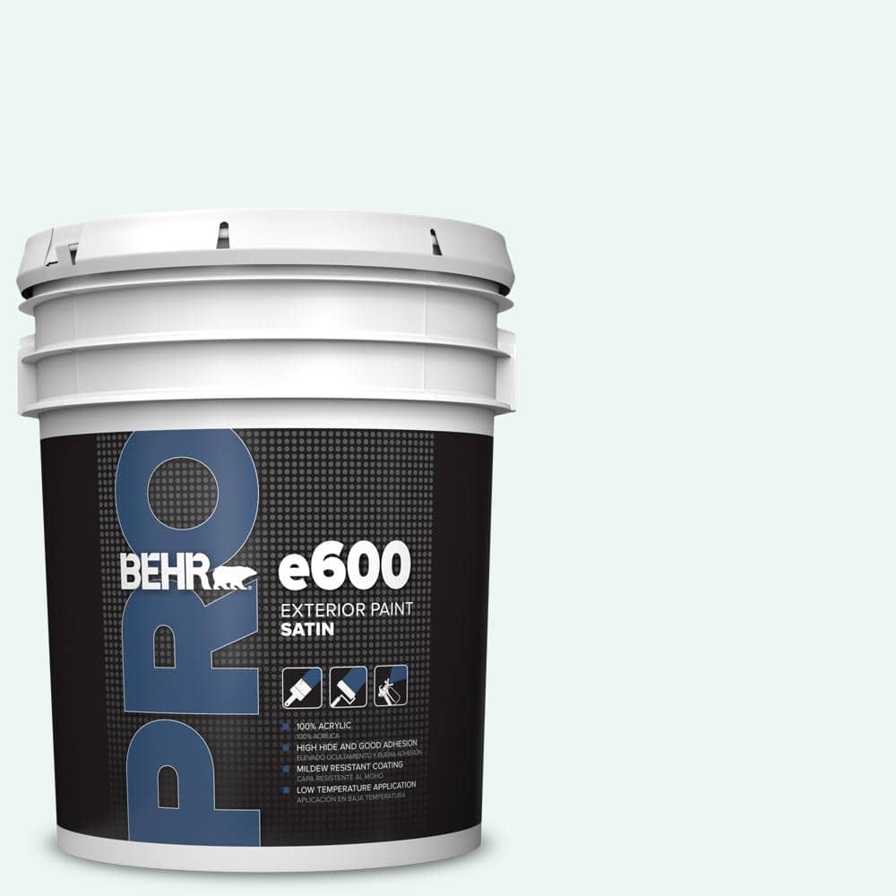BEHR PRO 5 gal. #PPL-15 Icy Wind Satin Exterior Paint