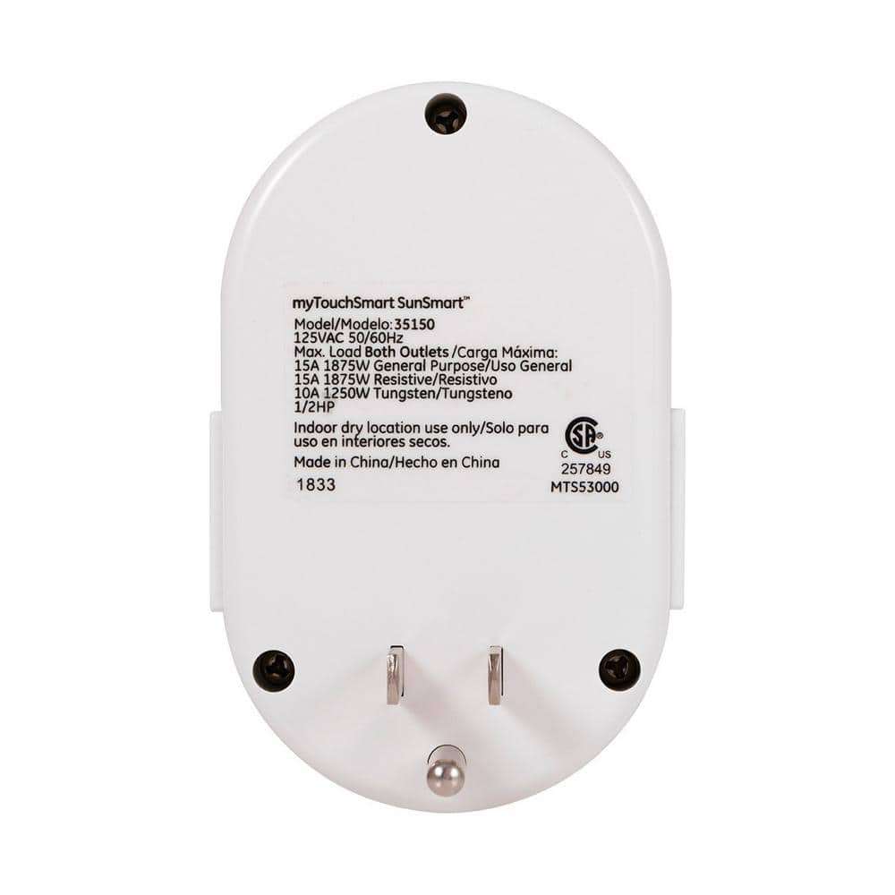 myTouchSmart 7-Day Programmable Indoor Plug-In Digital Timer (2)