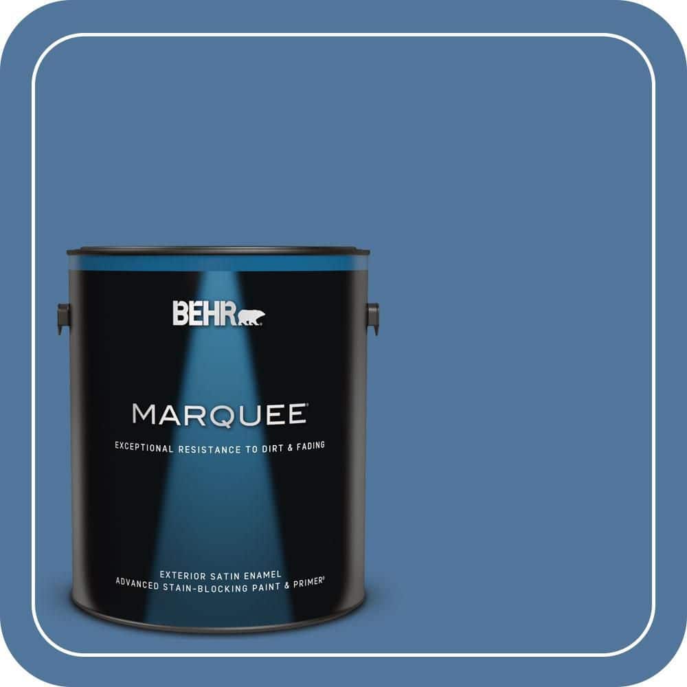 BEHR MARQUEE 1 gal. #580D-6 Liberty Satin Enamel Exterior Paint & Primer