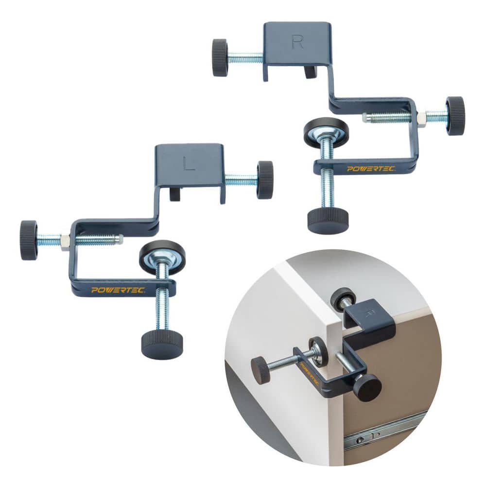 ‎POWERTEC Drawer Front Installation Clamps Cabinet Hardware Jig Drawer Jig For Easy and Fast Drawer Front Panel Installation (3)