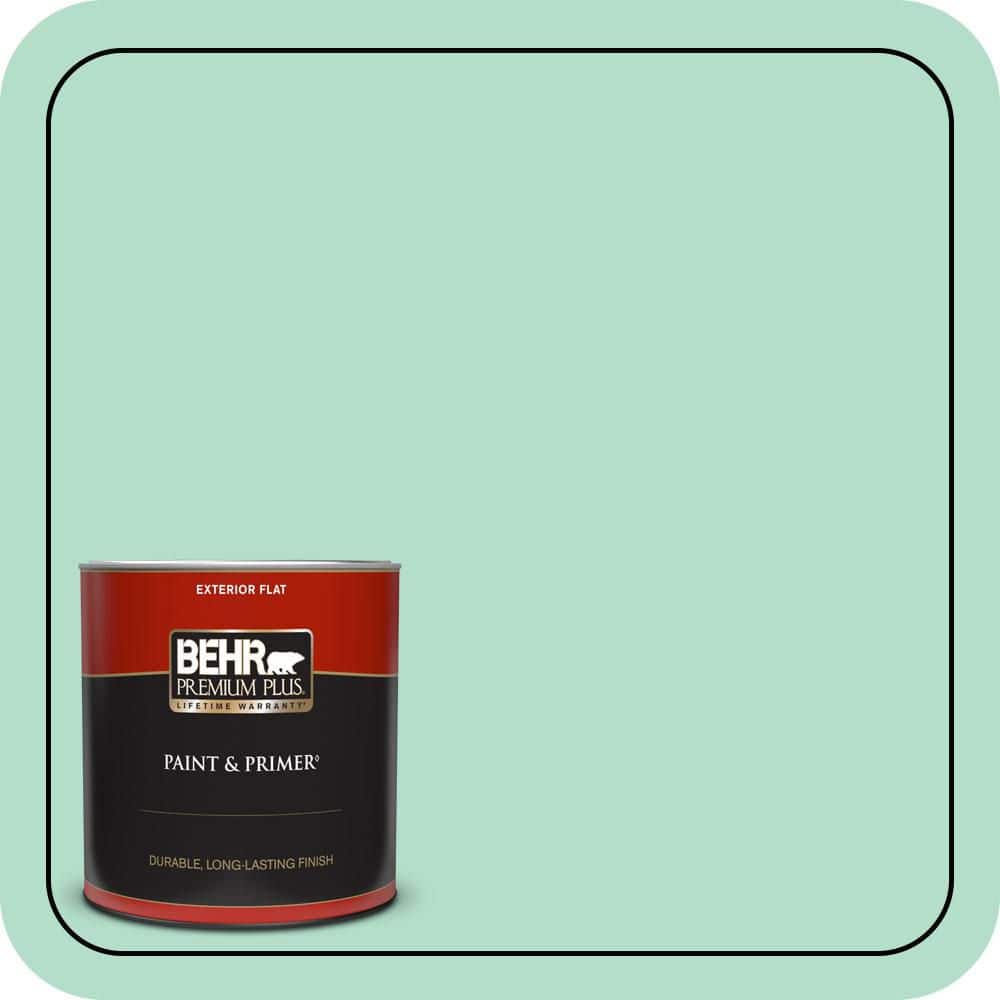 BEHR PREMIUM PLUS 1 qt. #MQ4-18 Free Spirit Flat Exterior Paint & Primer