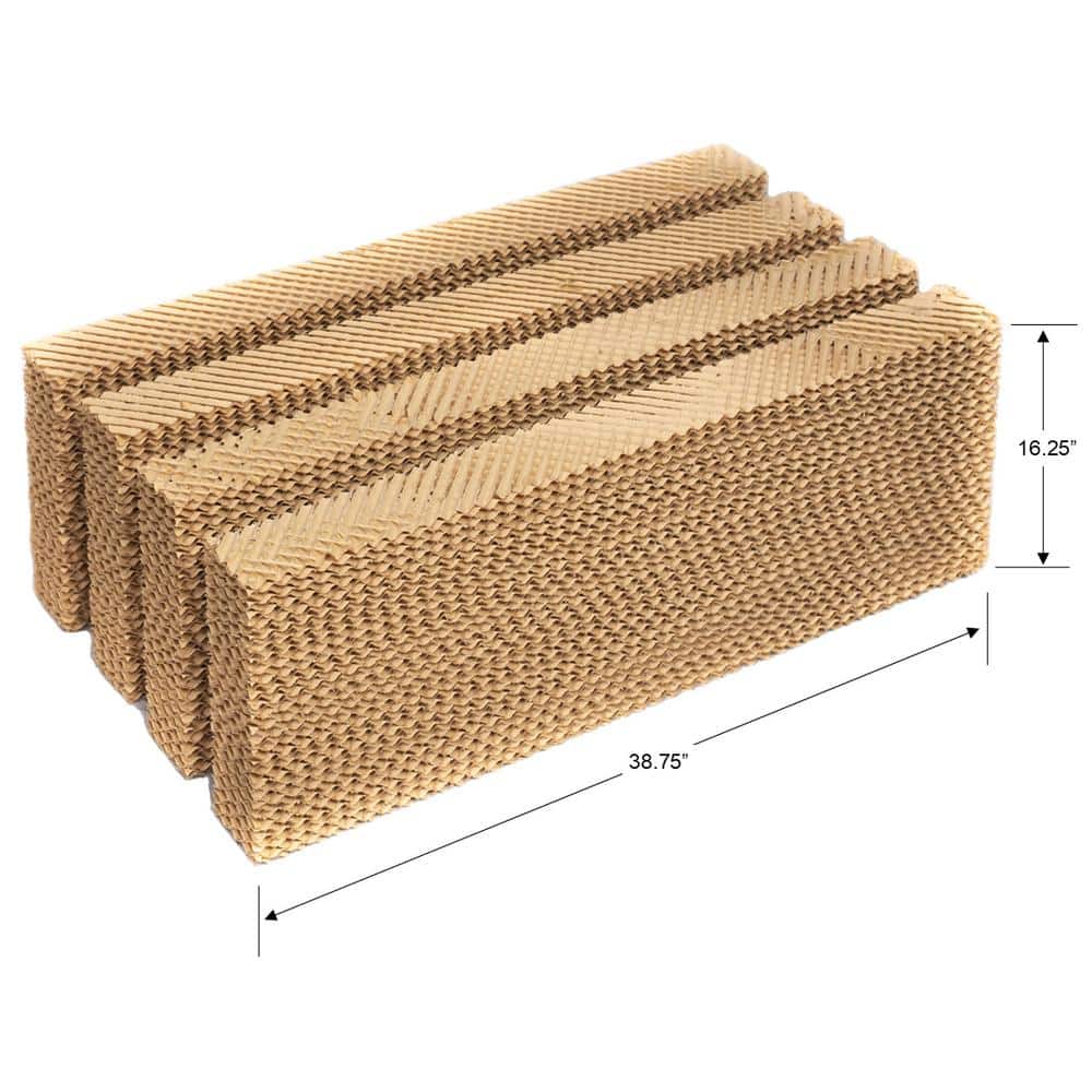 Hessaire 17 in. 41 in. Replacement Media Pad for 11,000 CFM Evaporative Coolers (4)