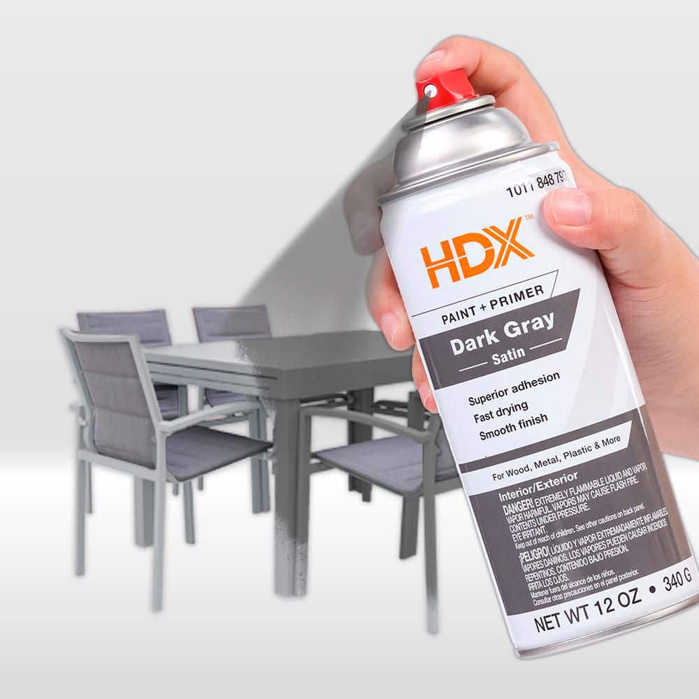 HDX 12 oz. Paint and Primer Spray Paint (4)