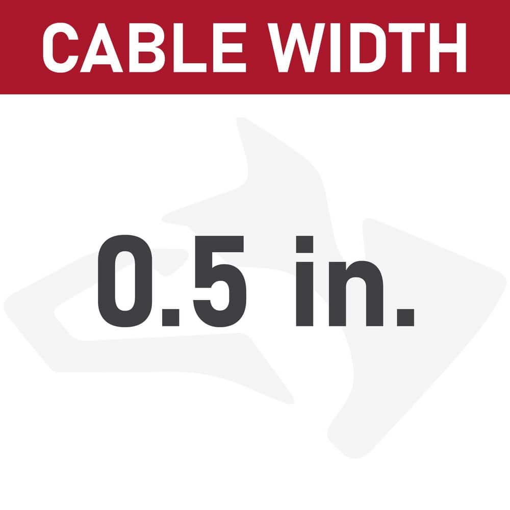Husky 40 ft. Flat Steel Sewer Rod (3)