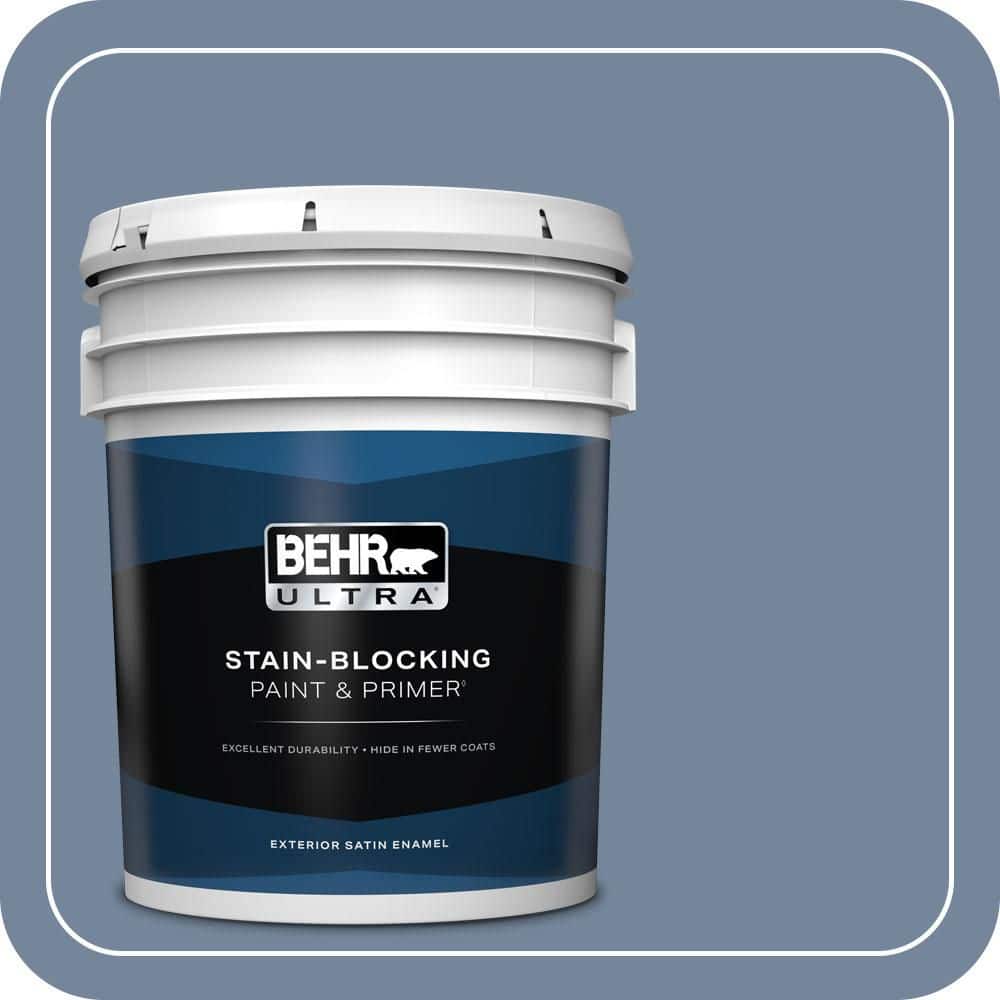 BEHR ULTRA 5 gal. #580F-5 Mysteria Satin Enamel Exterior Paint & Primer
