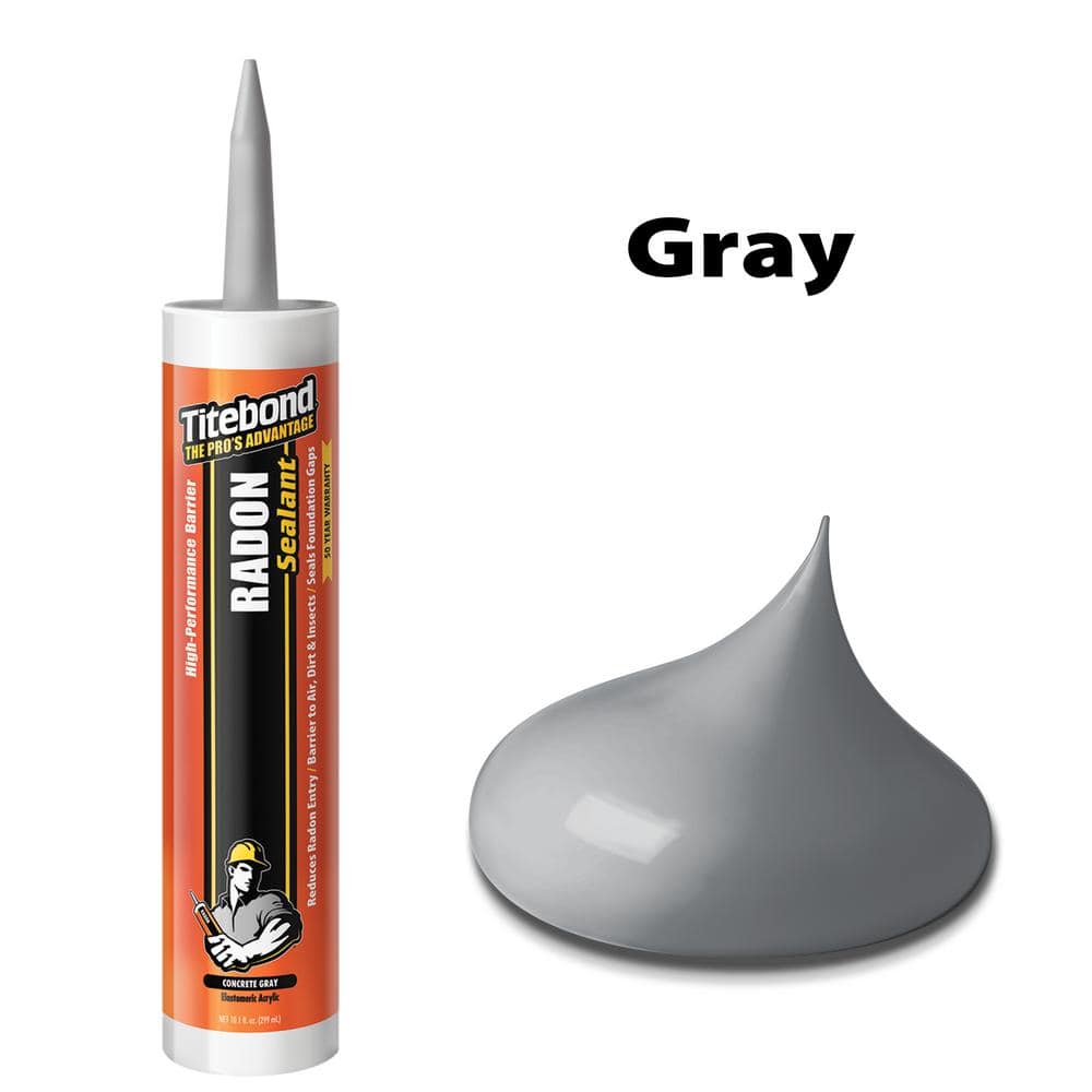 Titebond 10.1 oz. Gray Radon Sealant (12-Pack) (2)