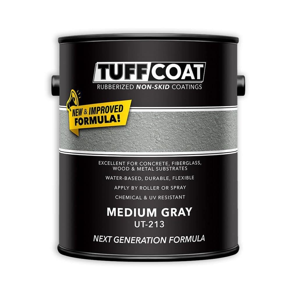 TUFF COAT UT-213 1-Gl Medium Gray Interior/Exterior, Concrete/Wood/Fiberglass/Metal Paint