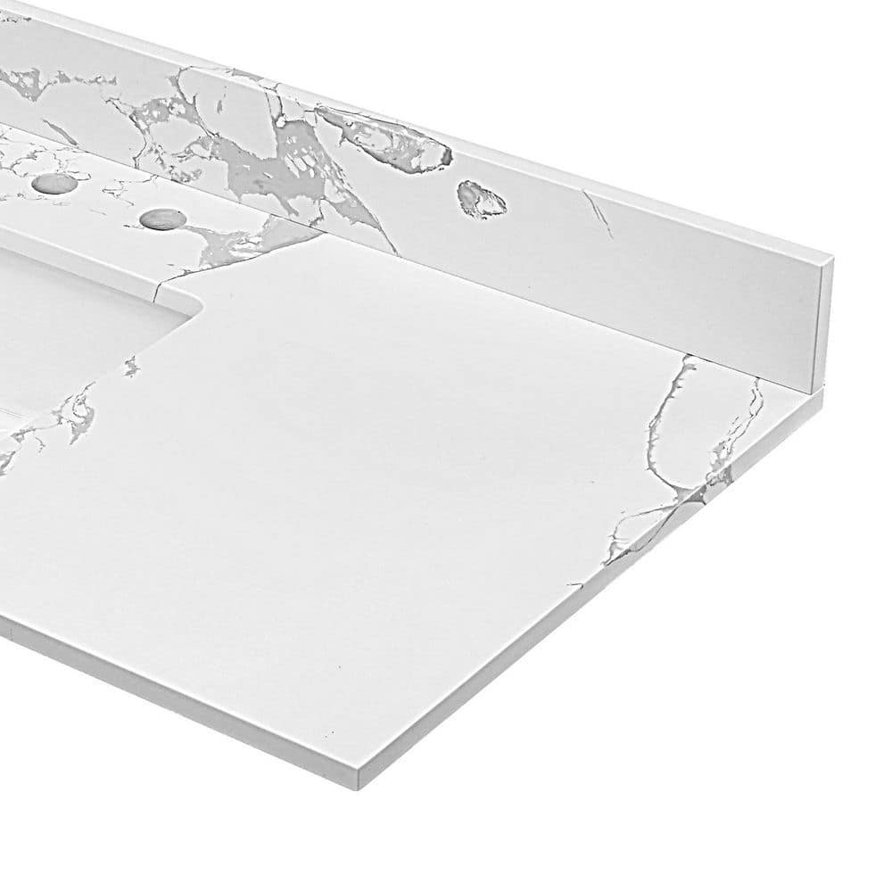 LANDOLT 49 in. W 22 in. D Engineered Stone Rectangular Single Sink Bathroom Vanity Top (3)