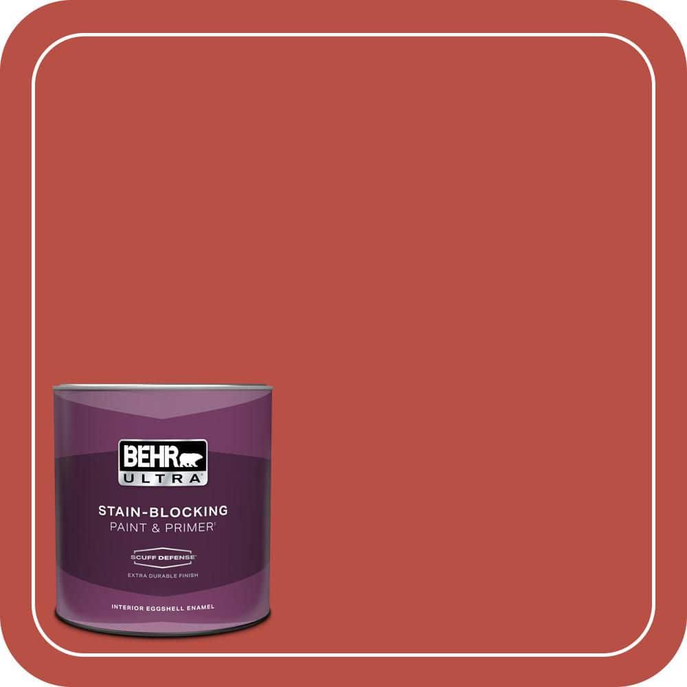 BEHR ULTRA 1 qt. #T14-20 Amaryllis Extra Durable Eggshell Enamel Interior Paint & Primer