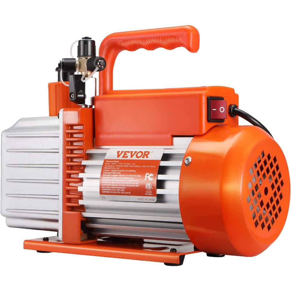 Lukvuzo 5 CFM Air Conditioning Vacuum Pump 2 Stage Rotary Vane Vacuum Pump 1/2 HP Air Vacuum Pump Sparkless Motor (2)
