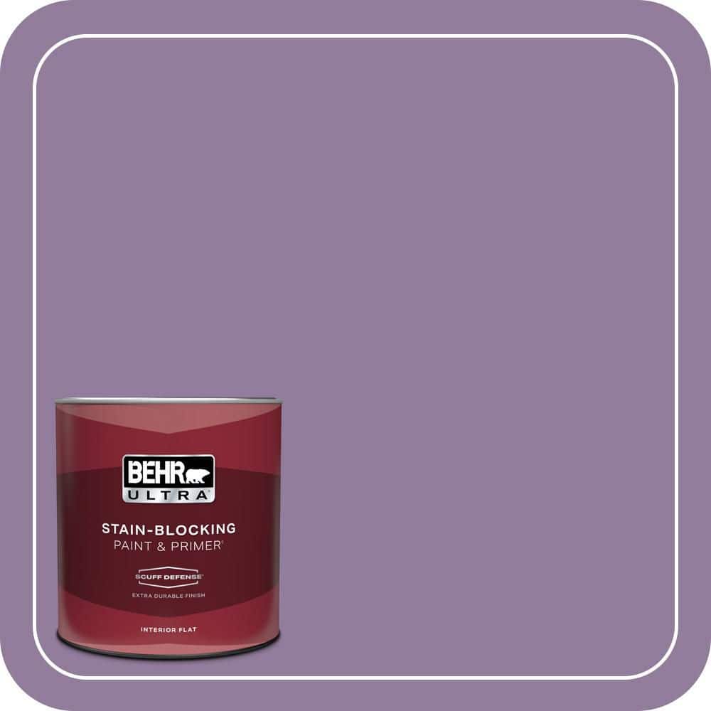 BEHR ULTRA 1 qt. #660D-5 Wildflower Extra Durable Flat Interior Paint & Primer