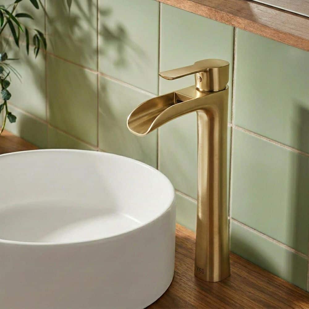 VIGO Niko Single Handle Single-Hole Bathroom Vessel Faucet