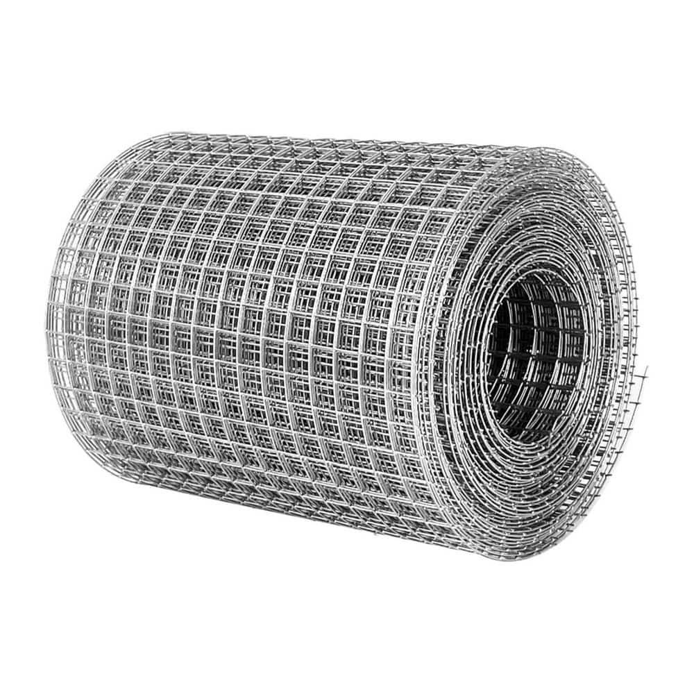 NVNOO 4 in. x 20 ft. 23 Gauge Galvanized Wire Mesh Roll for Chicken Fences, Screen Mesh, Rabbit Snake Fences (1)