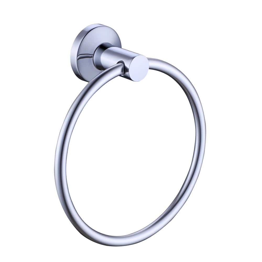 Glacier Bay Dorind 3-Piece Bath Hardware Set Included 24 in. Towel Bar, Towel Ring and Toilet Paper Holder in Chrome (3)