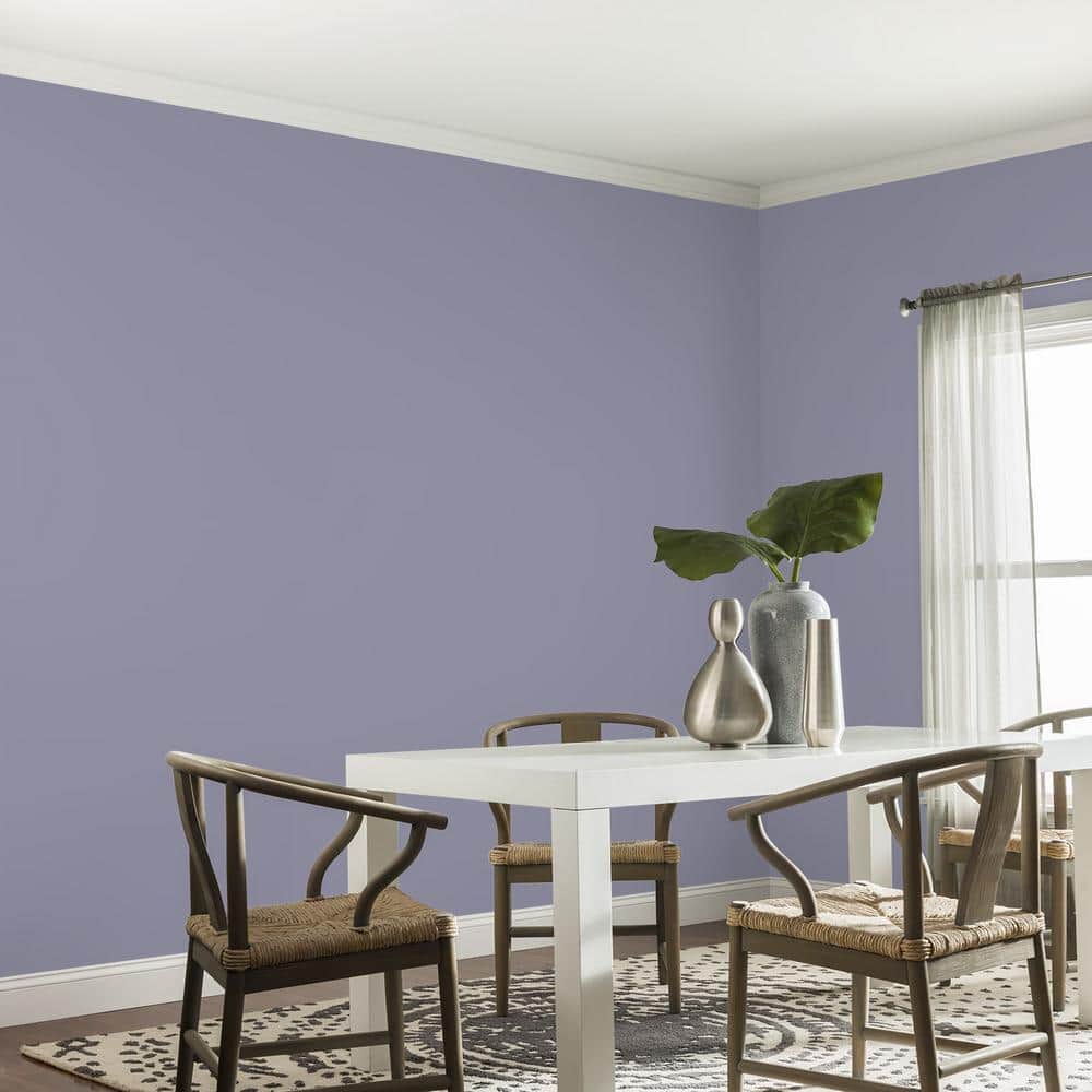 Glidden Diamond 1 gal. PPG1171-5 Cotton Flannel Satin Interior Paint with Primer (4)
