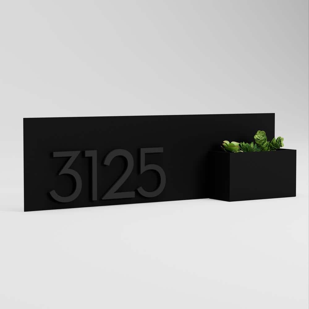 POST & PORCH Vista View Rectangle Address Planter (3)