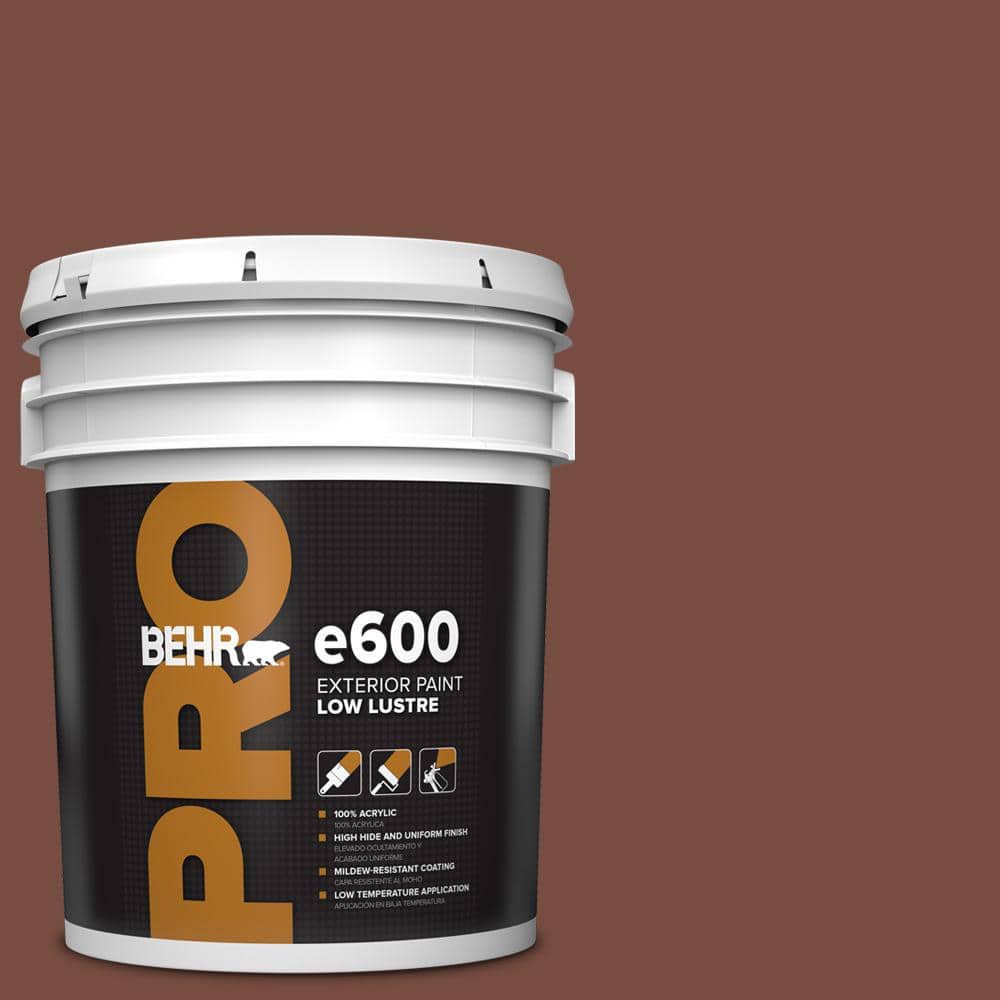 BEHR PRO 5 gal. #S170-7 Dark Cherry Mocha Low Luster Exterior Paint