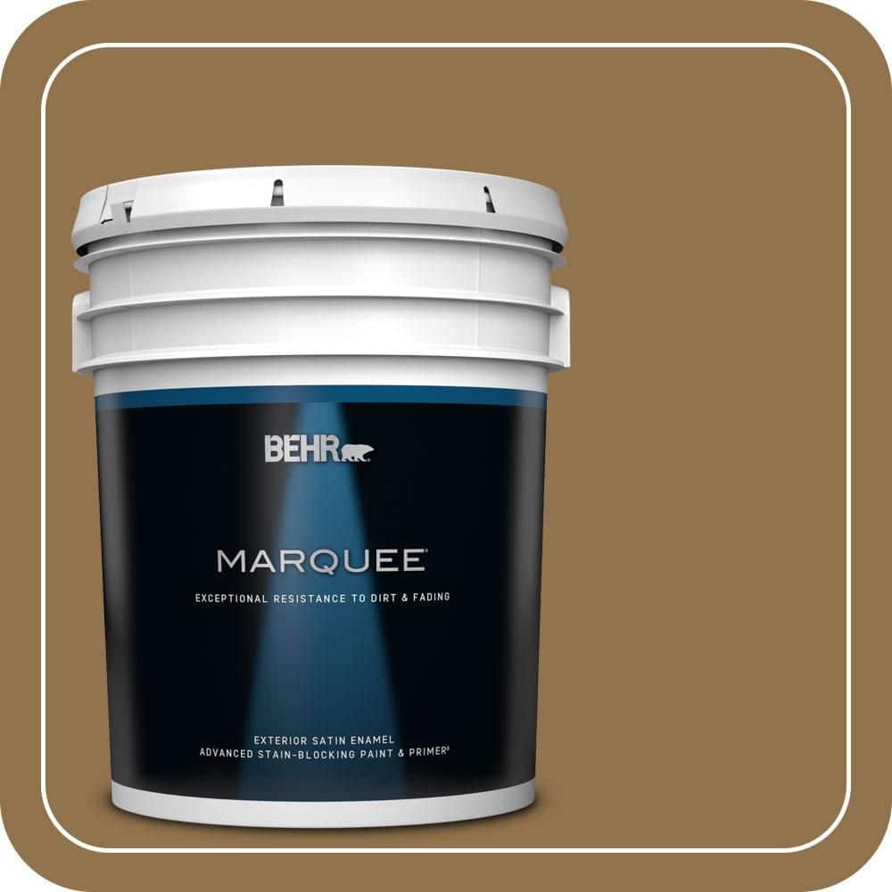 BEHR MARQUEE 5 gal. #N290-7 Marrakech Brown Satin Enamel Exterior Paint & Primer