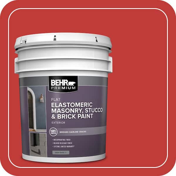 BEHR PREMIUM 5 gal. #P150-7 Flirt Alert Elastomeric Masonry, Stucco and Brick Exterior Paint (2)