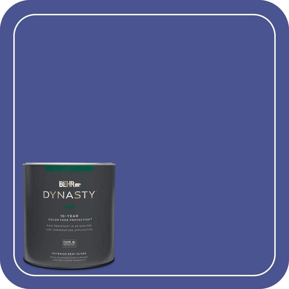 BEHR DYNASTY 1 qt. #P540-7 Canyon Iris Semi-Gloss Exterior Stain-Blocking Paint & Primer