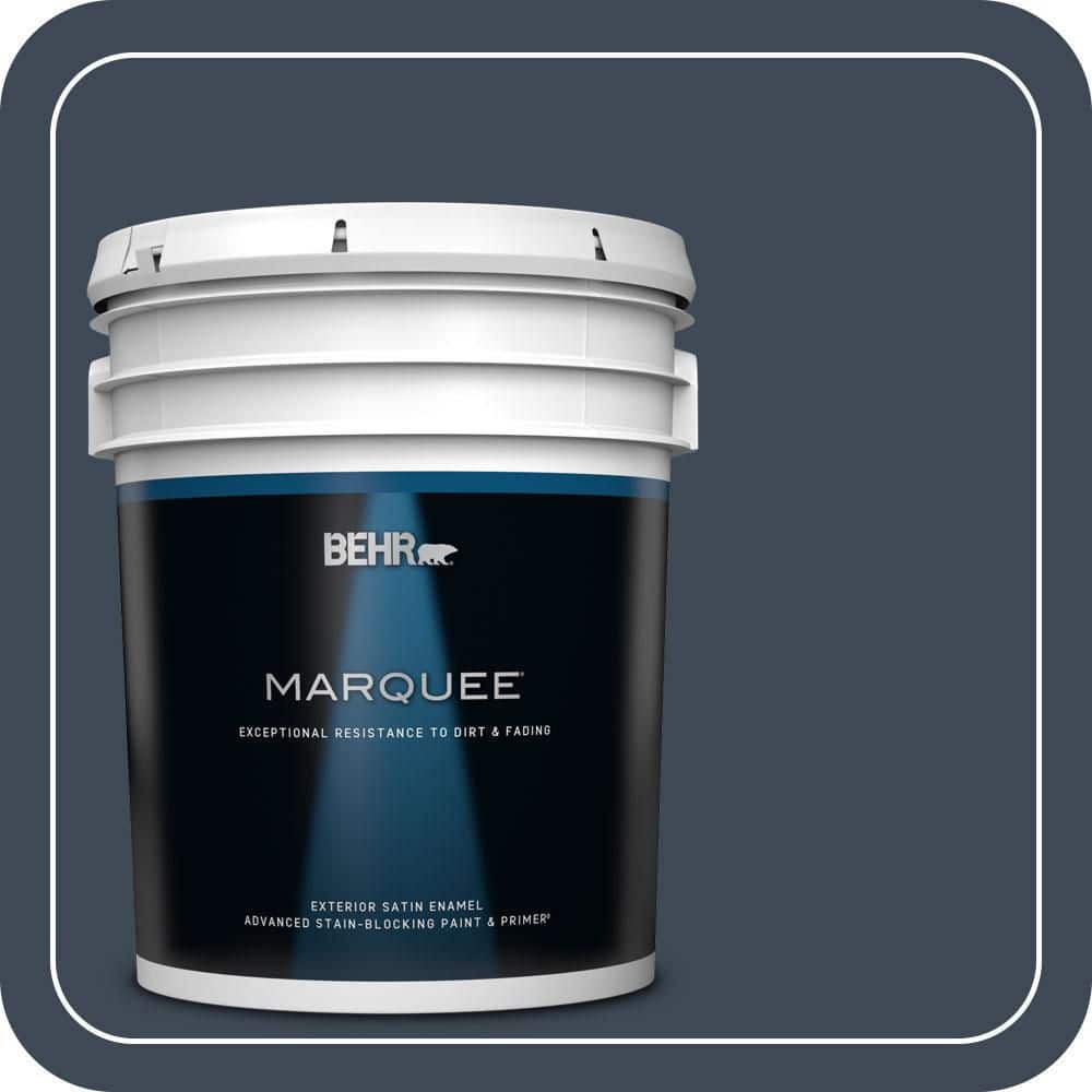 BEHR MARQUEE 5 gal. #PPU14-20 Starless Night Satin Enamel Exterior Paint & Primer