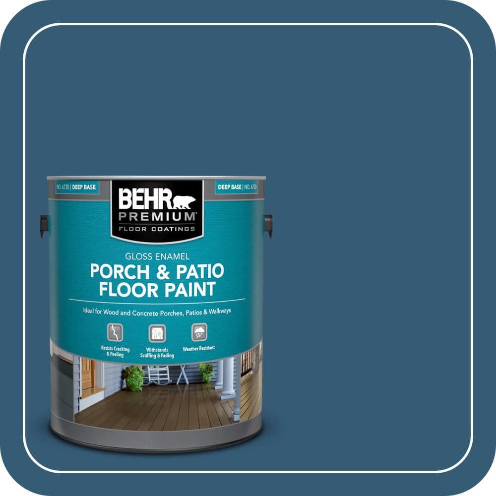 BEHR PREMIUM 1 gal. #M490-7 Shasta Lake Gloss Enamel Interior/Exterior Porch and Patio Floor Paint