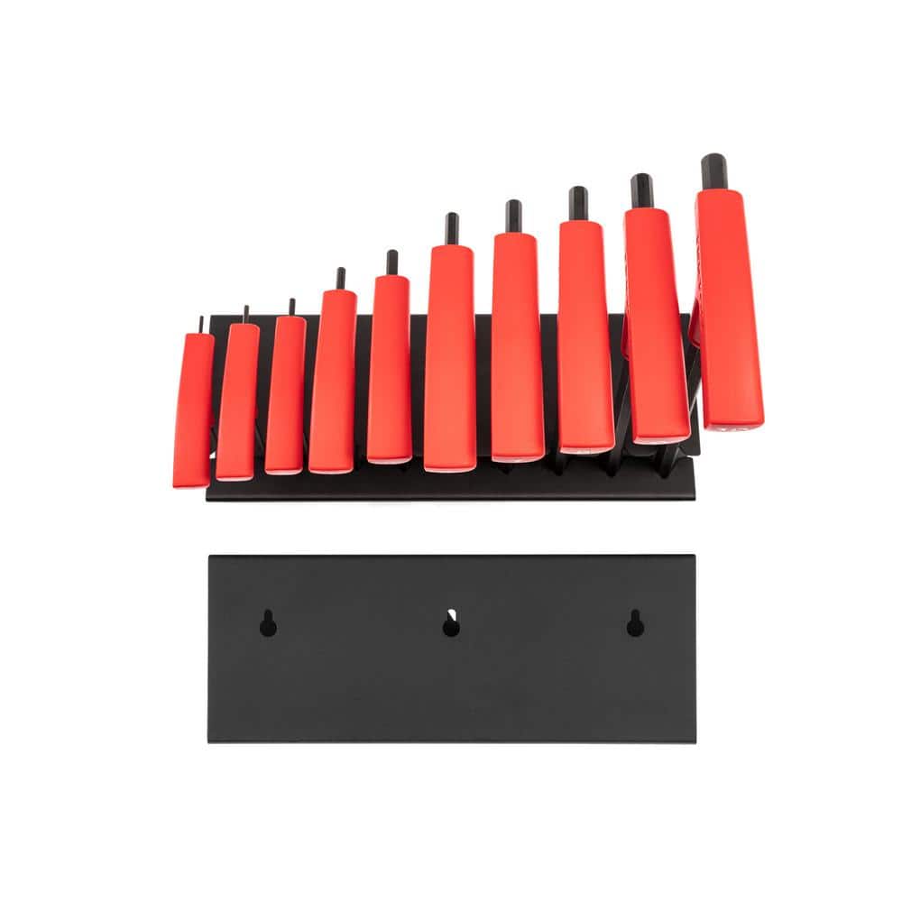 TEKTON Flat End Hex T-Handle Key Set with Stands, 21-Piece (5/64-3/8 in., 2-10 mm) (3)