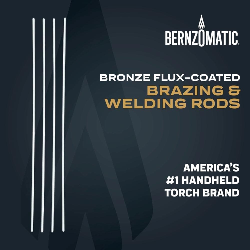 Bernzomatic 12 in. Bronze Flux-Coated Brazing and Welding Rods (4-Pack) (2)