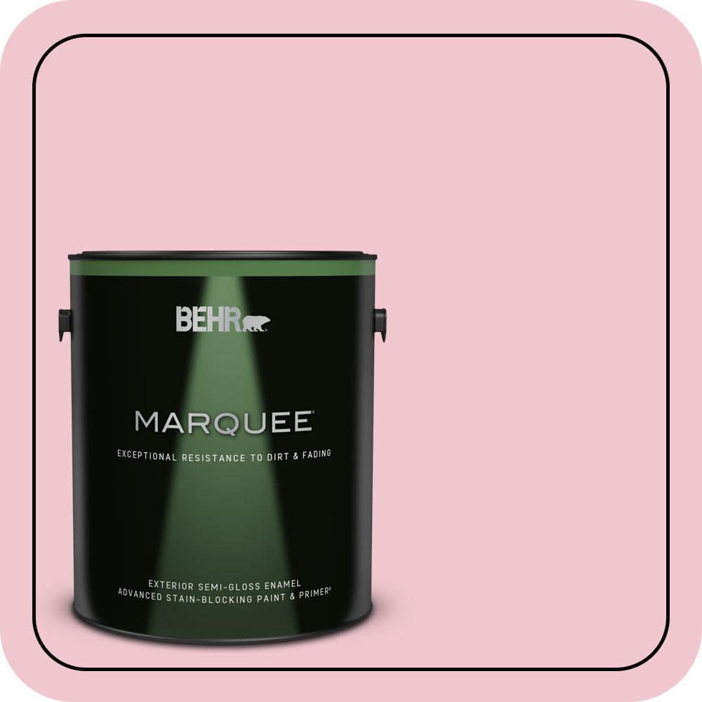 BEHR MARQUEE 1 gal. #P140-2 Sweetheart Semi-Gloss Enamel Exterior Paint & Primer