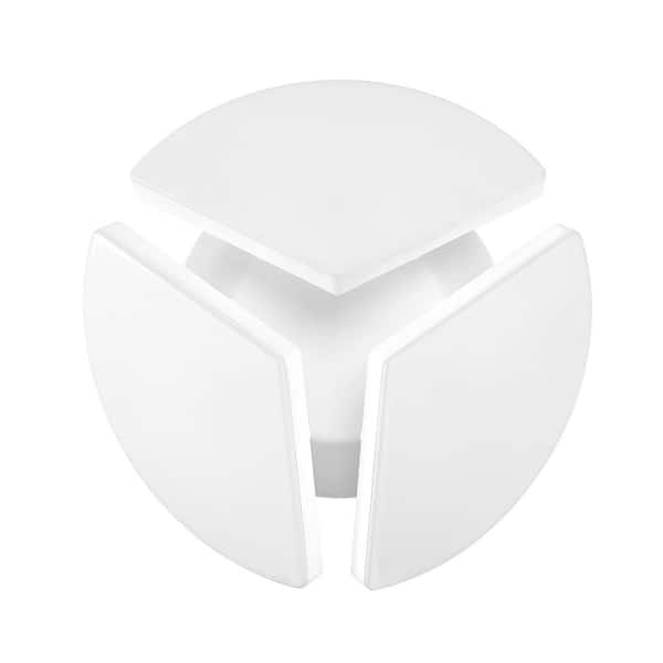 Commercial Electric Flex Install 11 in. 3 Panel Utility Light White Integrated LED Ceiling Flush Mount Light with 3 CCT and Lumen Select