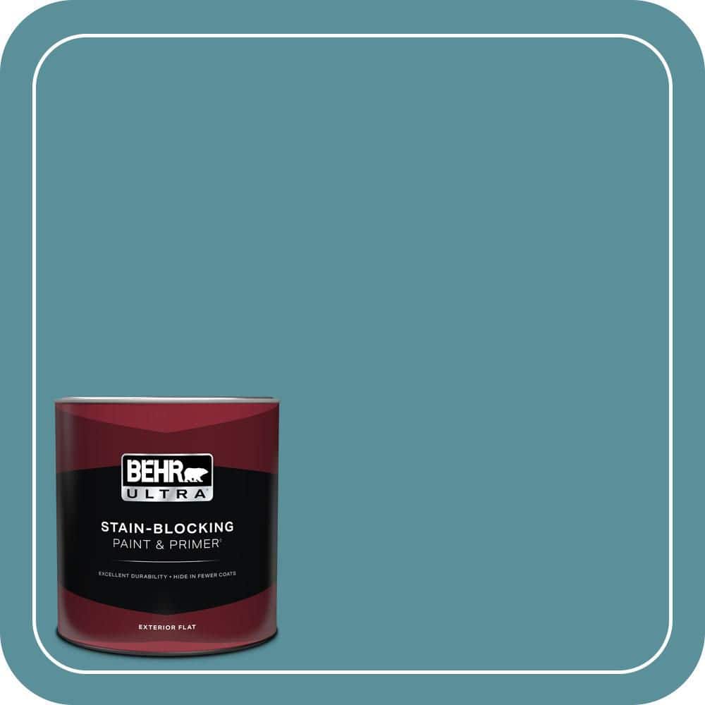 BEHR ULTRA 1 qt. #520F-5 Harbor Flat Exterior Paint & Primer