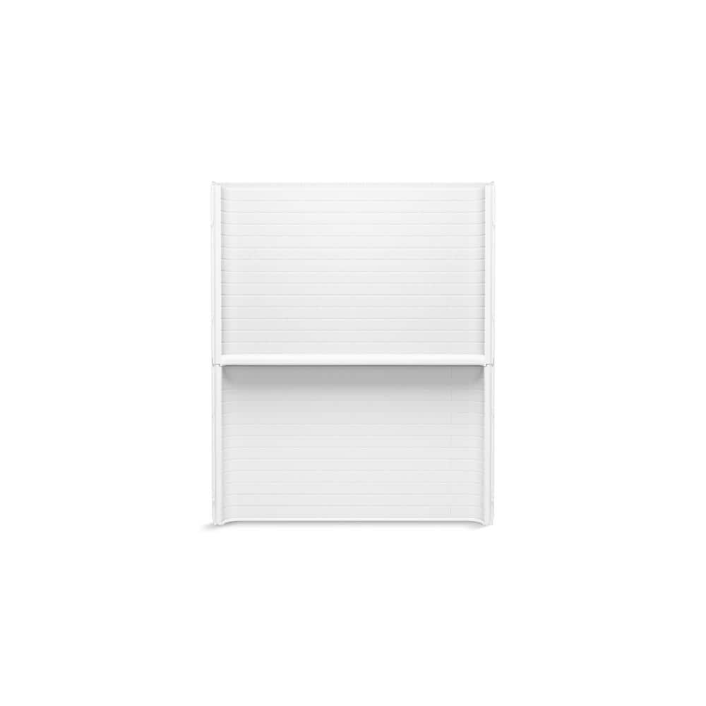 Sterling Traverse 60 in. W x 72.25 in. H 2-Piece Direct-to-Stud Shower Back Wall in White (2)