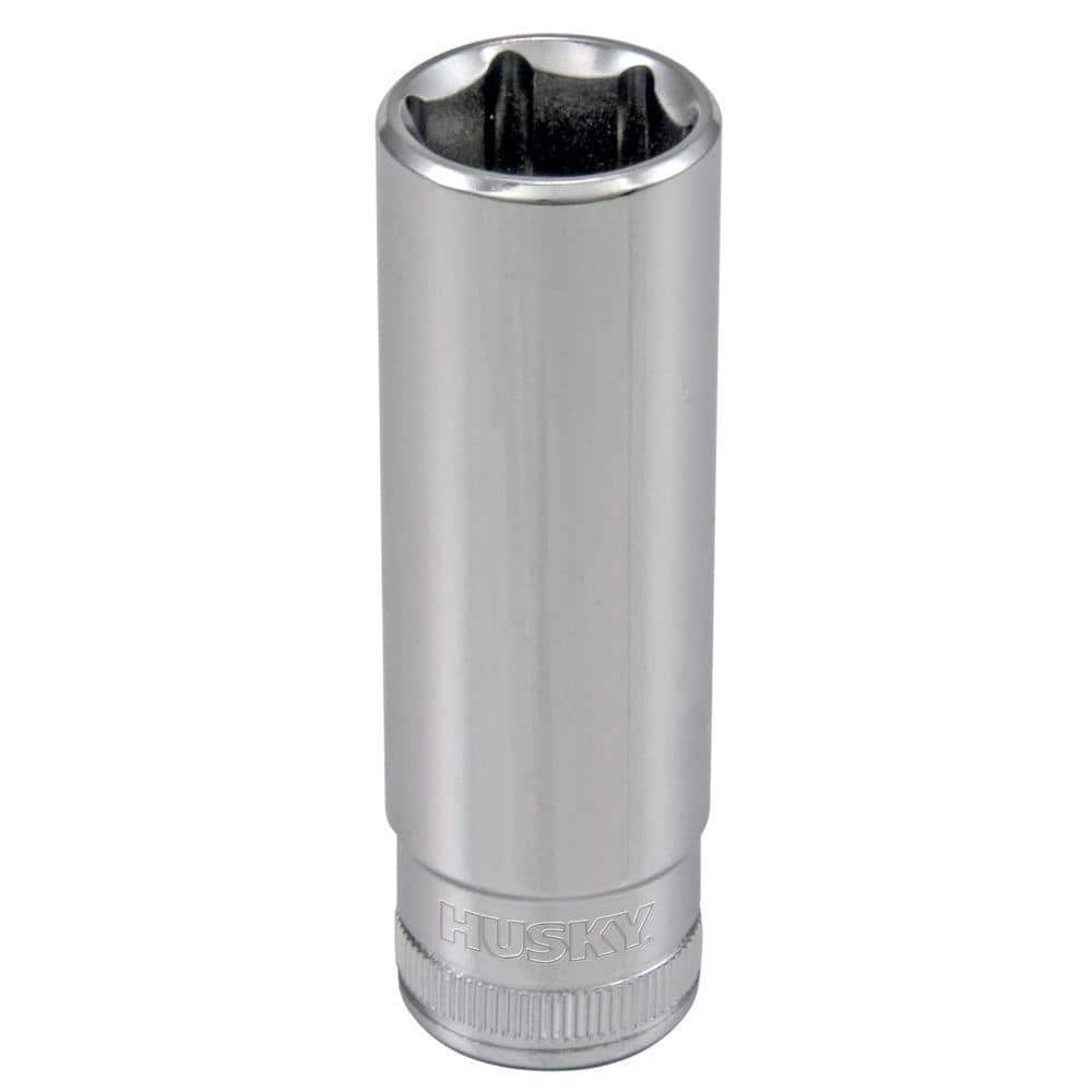 Husky 3/8 in. Drive 14 mm 6-Point Metric Deep Socket