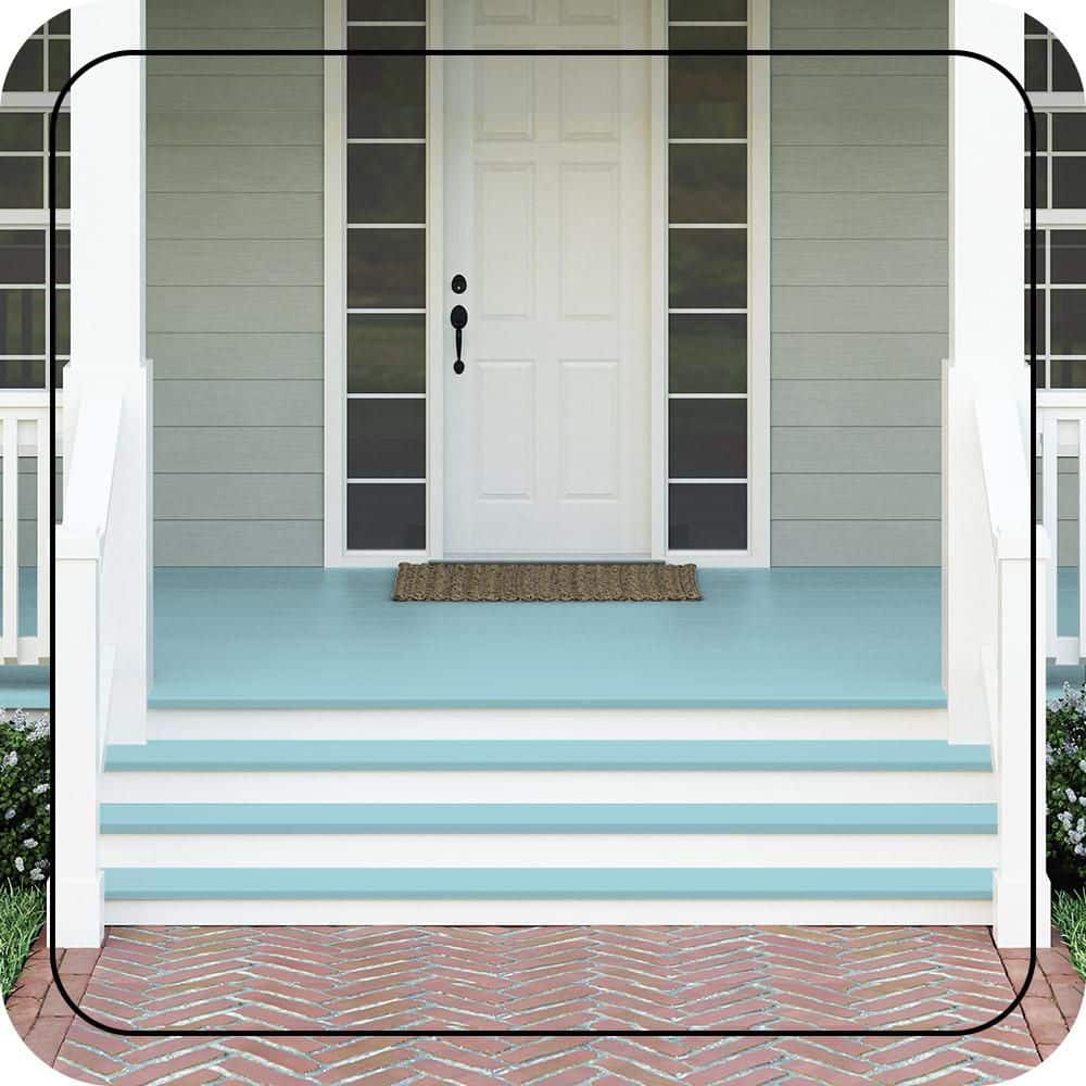 BEHR PREMIUM #M470-3 Textured Low-Lustre Enamel Interior/Exterior Porch and Patio Anti-Slip Floor Paint (2)