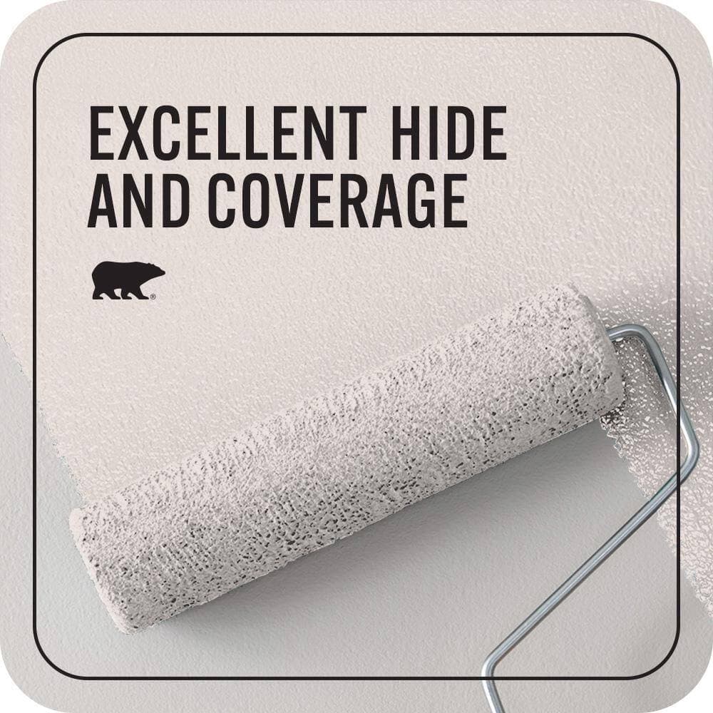 BEHR PREMIUM PLUS 1 qt. #730A-2 Cloud Nine Flat EcoMix Plant-Based Interior Paint & Primer (2)