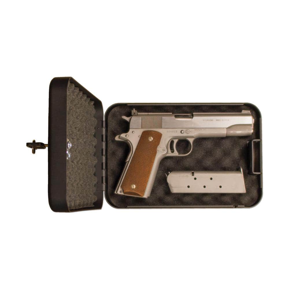 Tracker Safe 0.052 cu. ft. Small Car/Portable Safe with Key Lock, Black (3)
