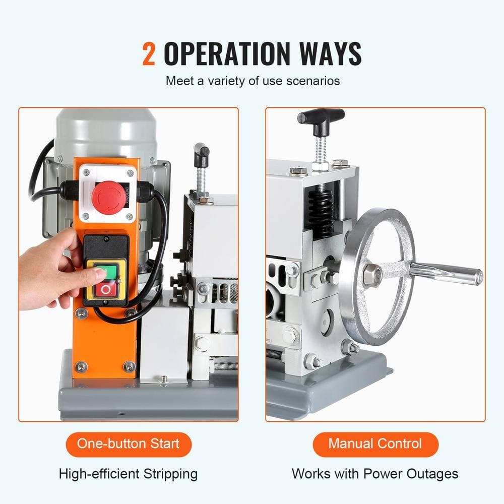 SVOPES Electric Cable Stripping Tool, 0.06 in. - 1.42 in. Motorized Wire Stripper, 370-Watt Power, 88 ft./min Speed (3)