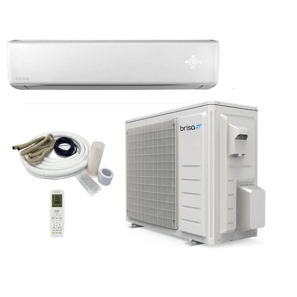 Brisa 19.5 SEER2 9,000 BTU .75-Ton Ductless Mini Split Air Conditioner with Heat Pump 115-Volt