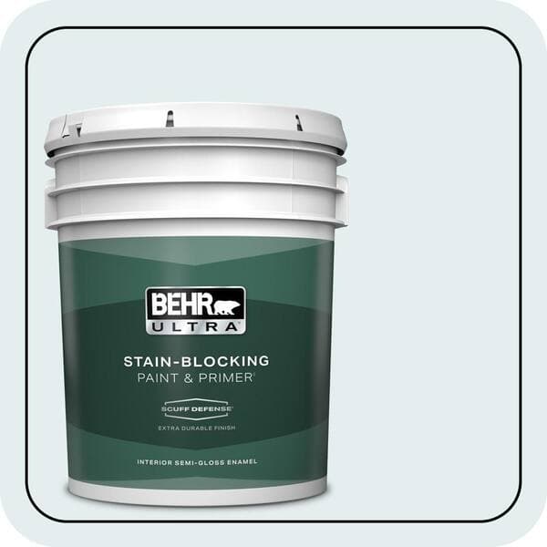 BEHR PREMIUM PLUS #PPL-14 Mountain Air Enamel Low Odor & Primer (4)