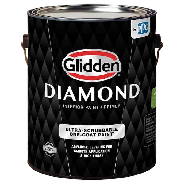 Glidden Diamond 1 Gal. Pure White Eggshell Interior Paint and Primer (2)