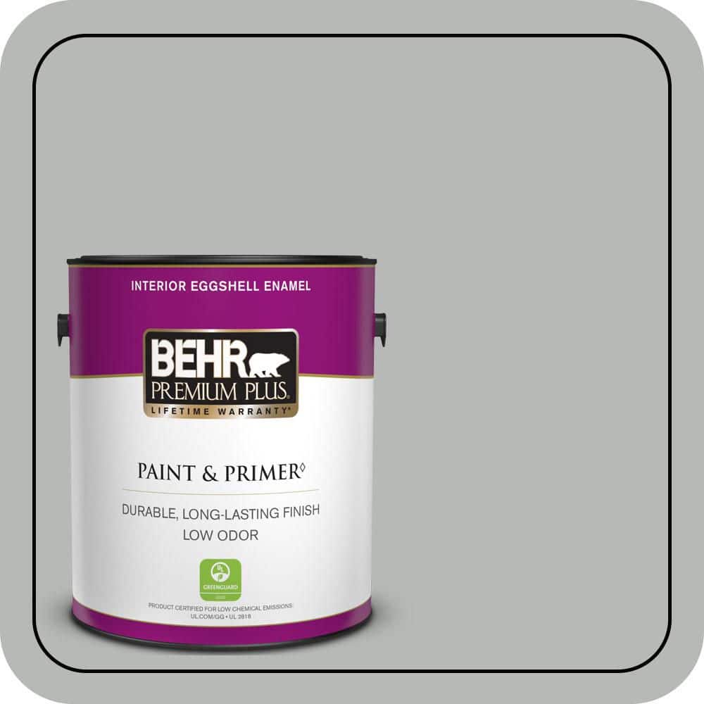 BEHR PREMIUM PLUS 1 gal. #N460-3 Lunar Surface Eggshell Enamel Low Odor Interior Paint & Primer