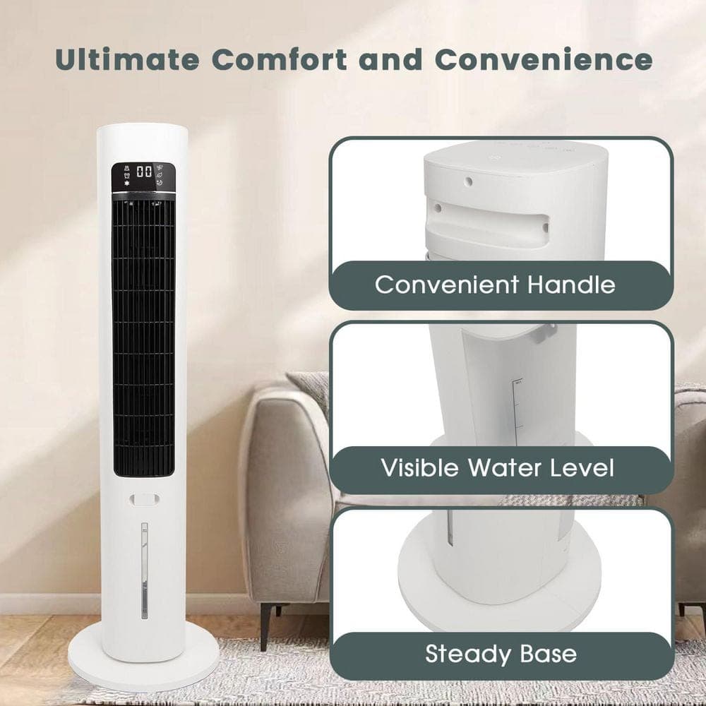 TMWINGS 700 CFM Evaporative Air Cooler with Remote, 40 in. Swamp Coolers with 3-Modes, 70° Oscillation Equipped Aroma Box (3)