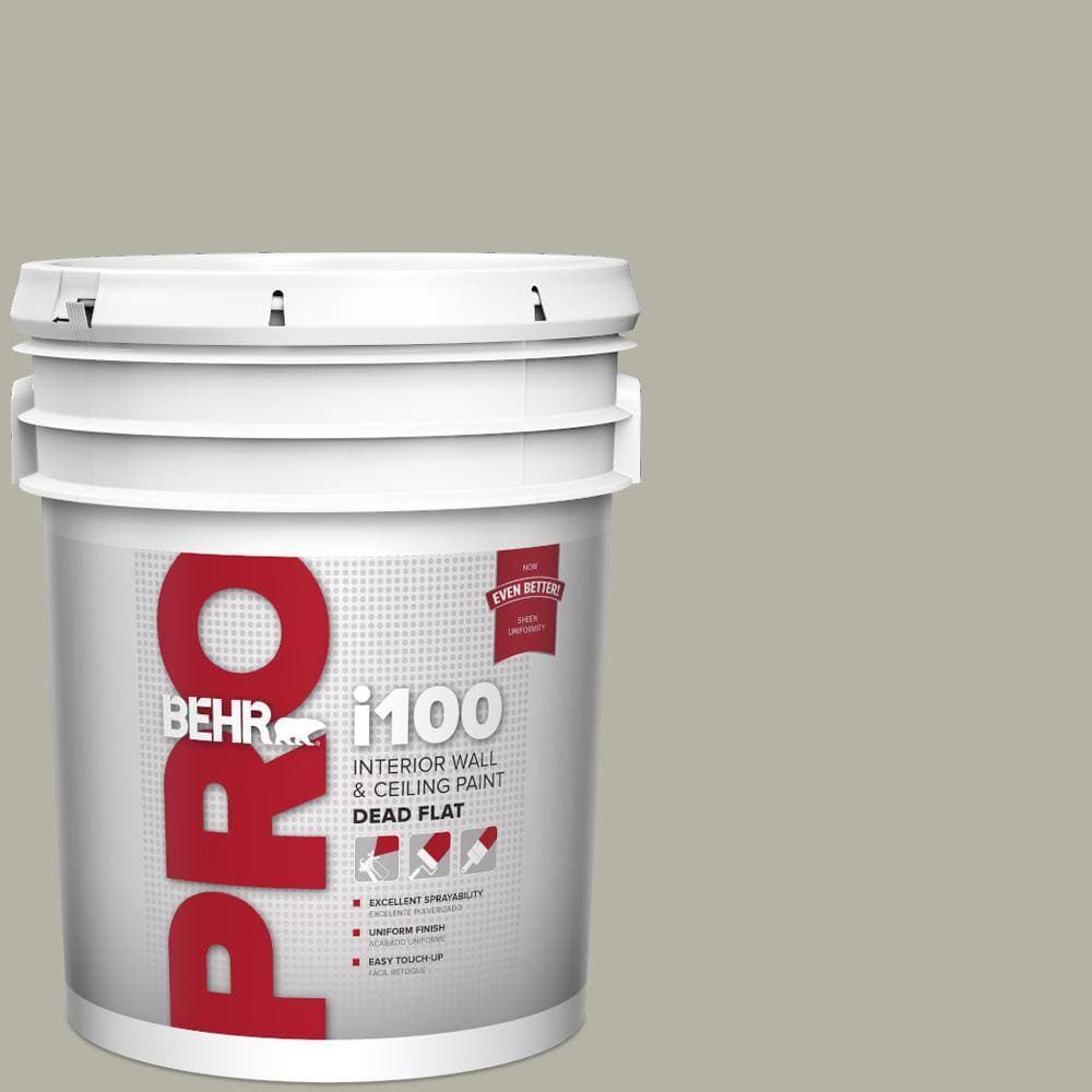 BEHR PRO 5 gal. #HDC-CL-27G Rushmore Gray Dead Flat Interior Paint (1)