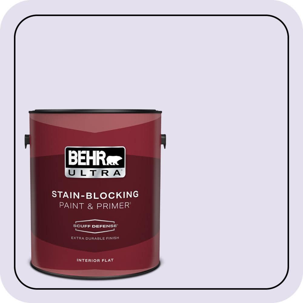 BEHR ULTRA 1 gal. #P560-1 Blissful Extra Durable Flat Interior Paint & Primer (1)