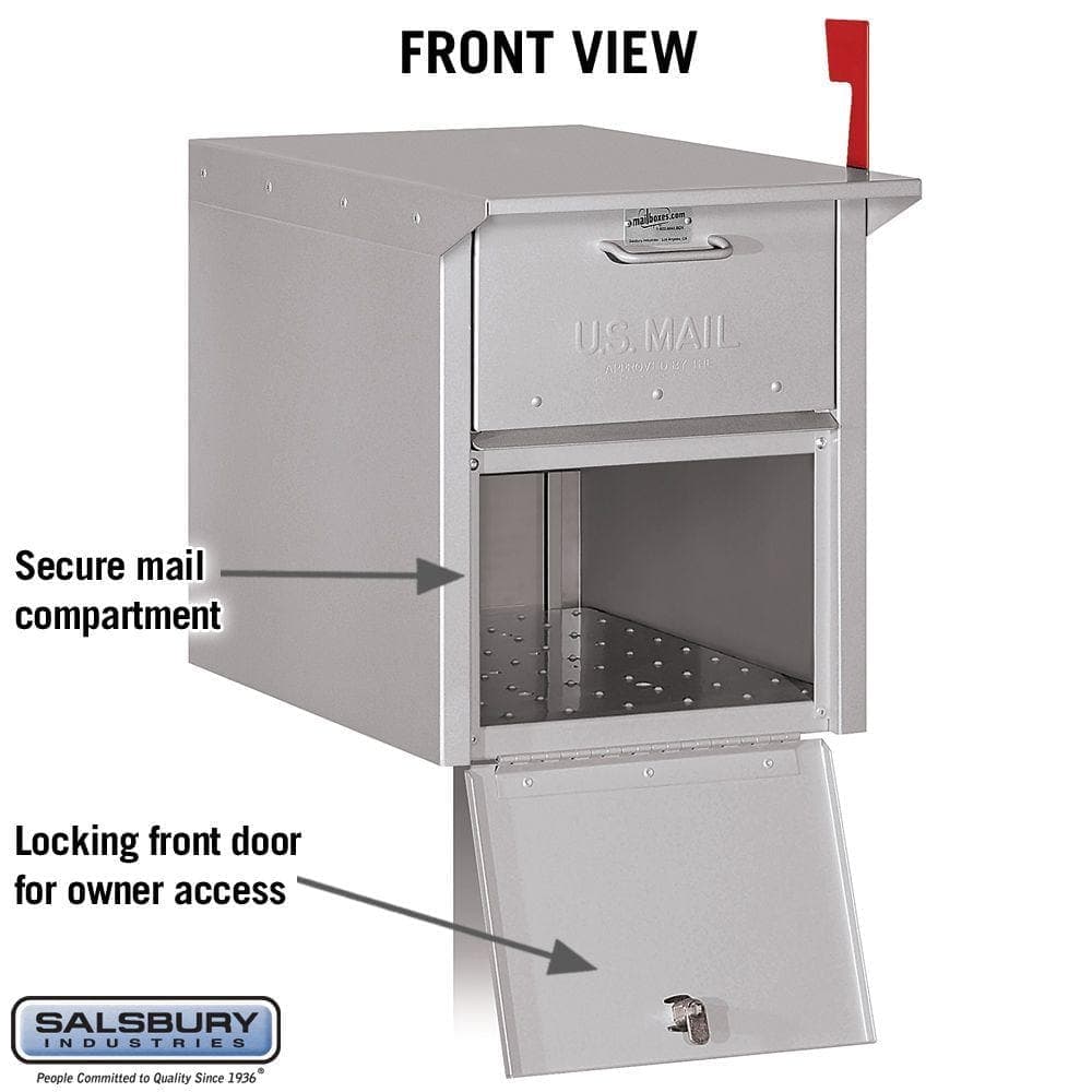 Salsbury Industries 4300 Series Mail Chest in Silver (3)