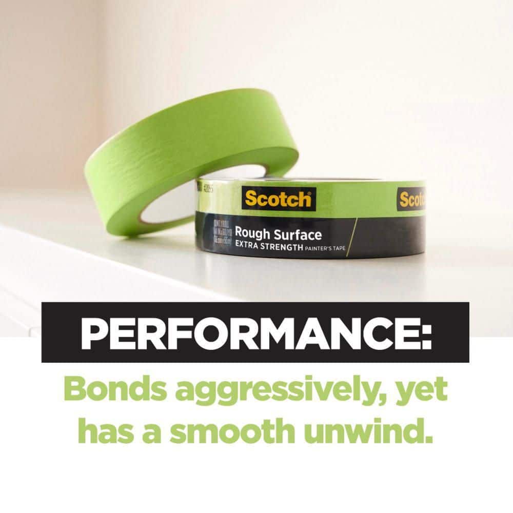 3M 1.41 in. x 60.10 yds. Green Rough Surface Painter's Tape, 3 Rolls (3)
