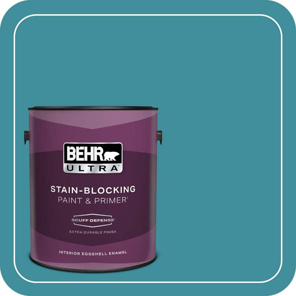 BEHR ULTRA 1 gal. #MQ6-34 Prophetic Sea Extra Durable Eggshell Enamel Interior Paint & Primer
